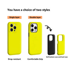 Fluorescent Yellow IPhone17 Must-Haves Phone Case for IPhone 17 16 15 14 13 12 11 Pro Max Plus Double-layer Back Cover
