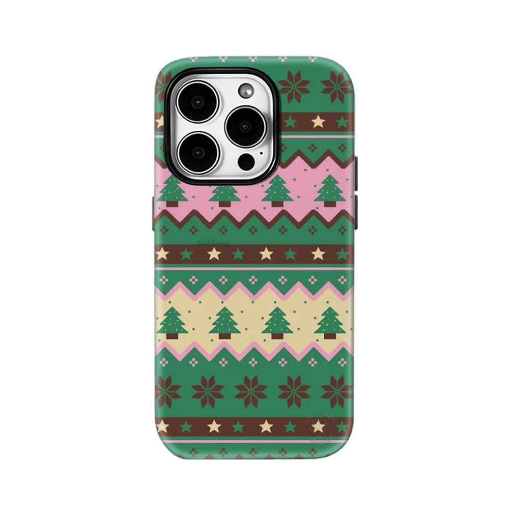 Christmas Knit Stripe IPhone17 Must-Haves Phone Case for IPhone 17 16 15 14 13 12 Pro Max Plus Double-layer Back Cover