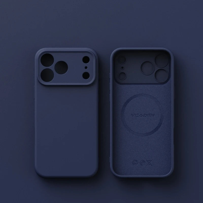 Matte Skin Liquid Silicone Case for Iphone 17 Pro Max Magnetic Magsafe Wireless Charging Candy Bumper for Iphone 17 Air 17pro