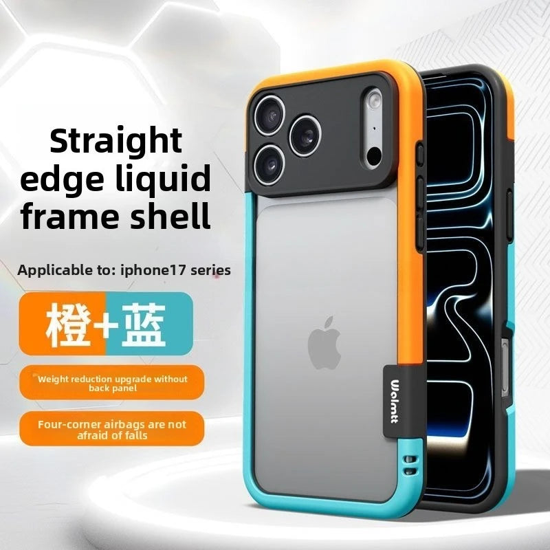 Colorful Soft Silicone Edge Bumper Frame Case For IPhone 17 Pro Max Air 16 15 14 Plus 13 12 5G Lens Protection  Shockproof Cover