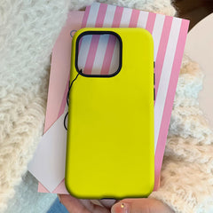 Fluorescent Yellow IPhone17 Must-Haves Phone Case for IPhone 17 16 15 14 13 12 11 Pro Max Plus Double-layer Back Cover