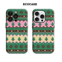 Christmas Knit Stripe IPhone17 Must-Haves Phone Case for IPhone 17 16 15 14 13 12 Pro Max Plus Double-layer Back Cover
