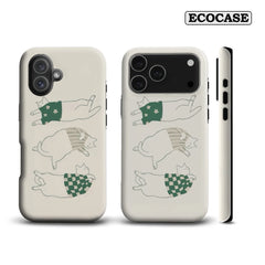 Lazy Cats in Stylish Outfits IPhone17 Must-Haves Phone Case for IPhone 17 16 15 14 13 12 11 Pro Max Plus Double-layer Back Cover