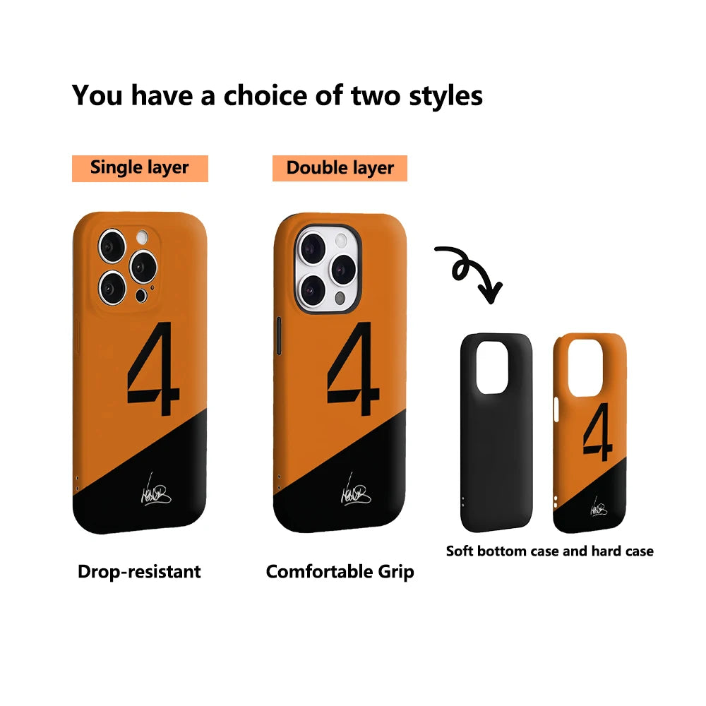 Lando Four Norris IPhone17 Must-Haves Phone Case for IPhone 17 16 15 14 13 12 11 Pro Max Plus Double-layer Back Cover