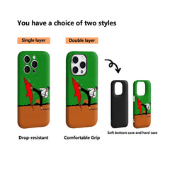 Surreal Karate Dolphin Kick IPhone17 Must-Haves Phone Case for IPhone 17 16 15 14 13 12 Pro Max Plus Double-layer Back Cover