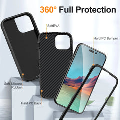 3 in 1 Defend Armor Shockproof Case For iPhone 11 12 13 14 15 Plus 16 17 Pro Max 7 8 SE 2022 Xs XR Plastic Frame TPU Back Cover