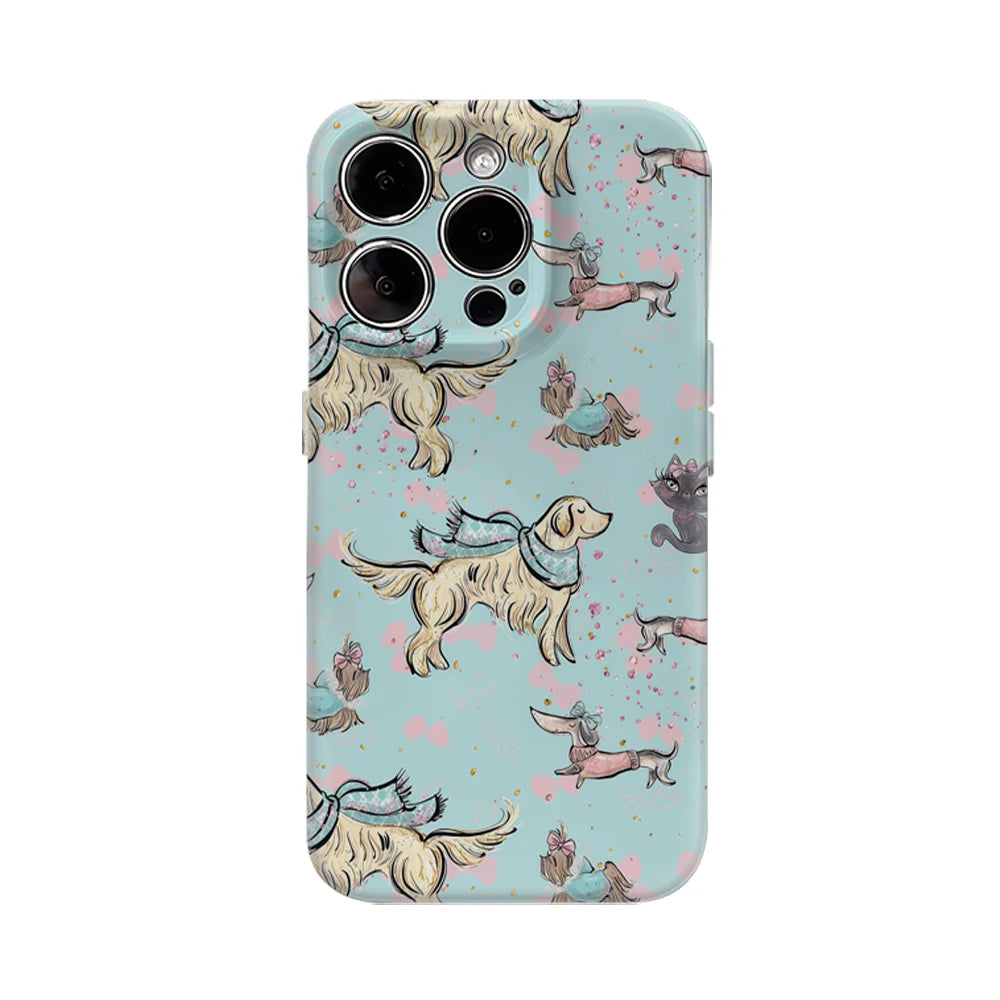 Dressed Pets & Cat IPhone17 Must-Haves Phone Case for IPhone 17 16 15 14 13 Pro Max Plus Double-layer Back Cover
