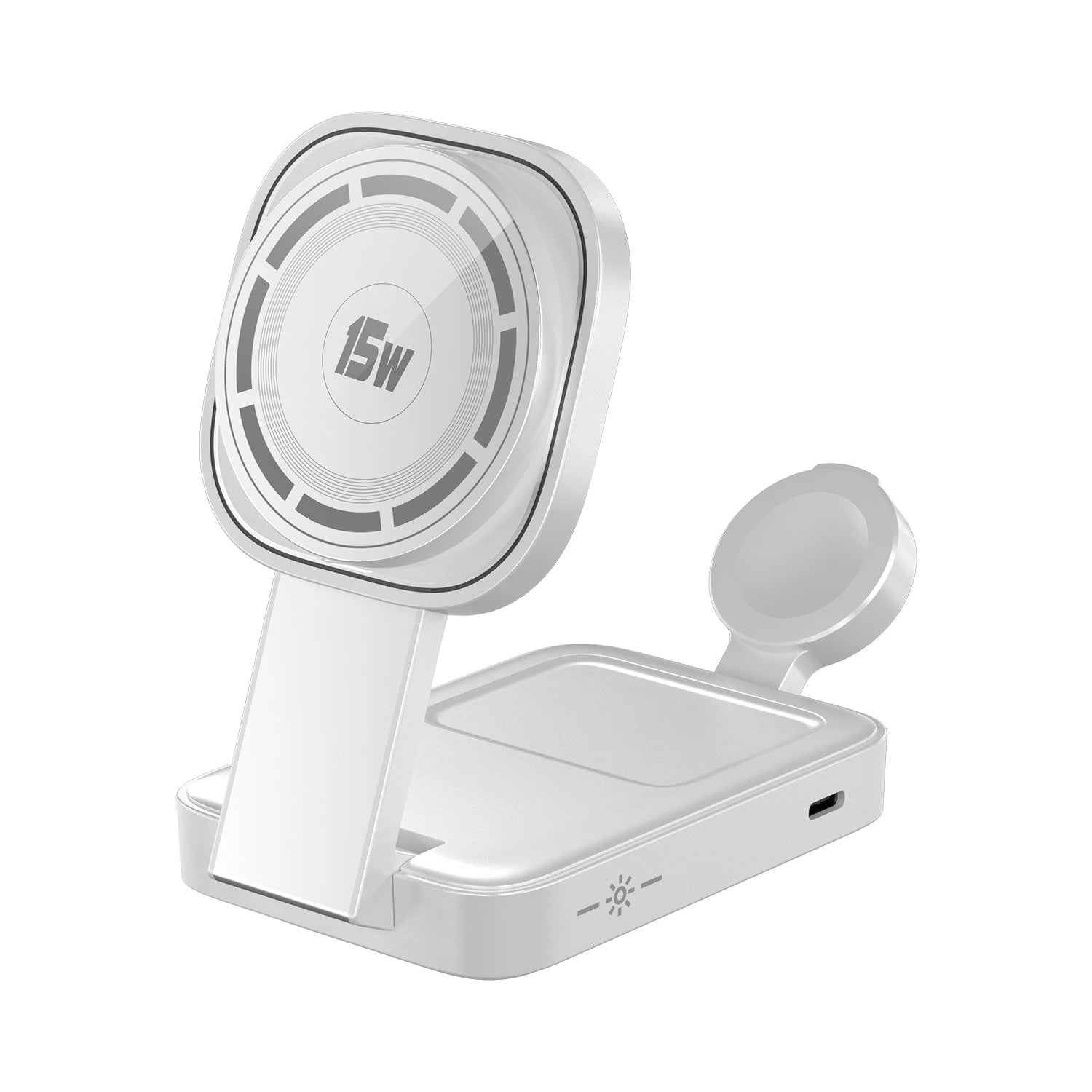 30W 3 in 1 Foldable Charging Station Fast Magnetic Wireless Charger Stand for iPhone 15 14 13 12 Apple Watch 8 7 6 Airpods Pro