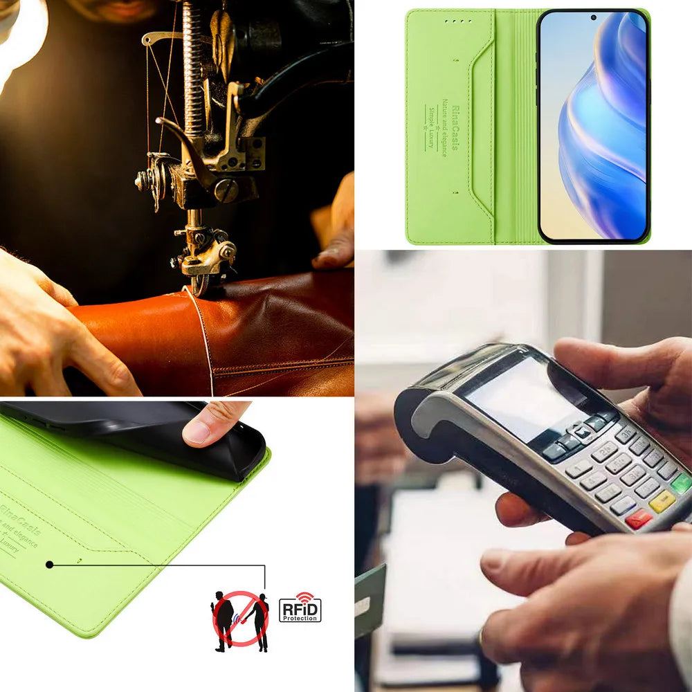 Luxury Cover For iPhone 17 Pro Max 5G 2025 Flip Case RFID Leather Wallet Book Funda For iPhone 17 Air Case iPhone17 Pro Etui