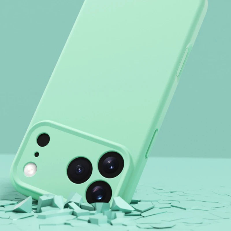 Matte Skin Liquid Silicone Case for Iphone 17 Pro Max Magnetic Magsafe Wireless Charging Candy Bumper for Iphone 17 Air 17pro