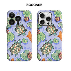 Pond Turtle Dream IPhone17 Must-Haves Phone Case for IPhone 17 16 15 14 13 12 Pro Max Plus Double-layer Back Cover