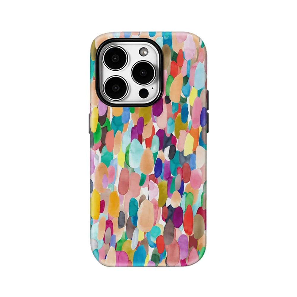 Colorful Watercolor Shapes IPhone17 Must-Haves Phone Case for IPhone 17 16 15 14 13 12 11 Pro Max Plus Double-layer Back Cover