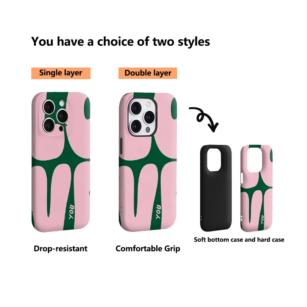 Retro Love Typography IPhone17 Must-Haves Phone Case for IPhone 17 16 15 14 13 12 11 Pro Max Plus Double-layer Back Cover