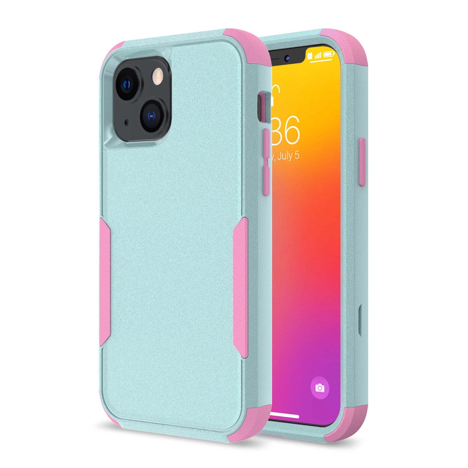 3 Layer Case for iPhone17 16 15 14 13 Pro Max Mini 12 11 7 8 Plus XS Max XR Luxury Armor Shockproof Soft Bumpers Hard Cover