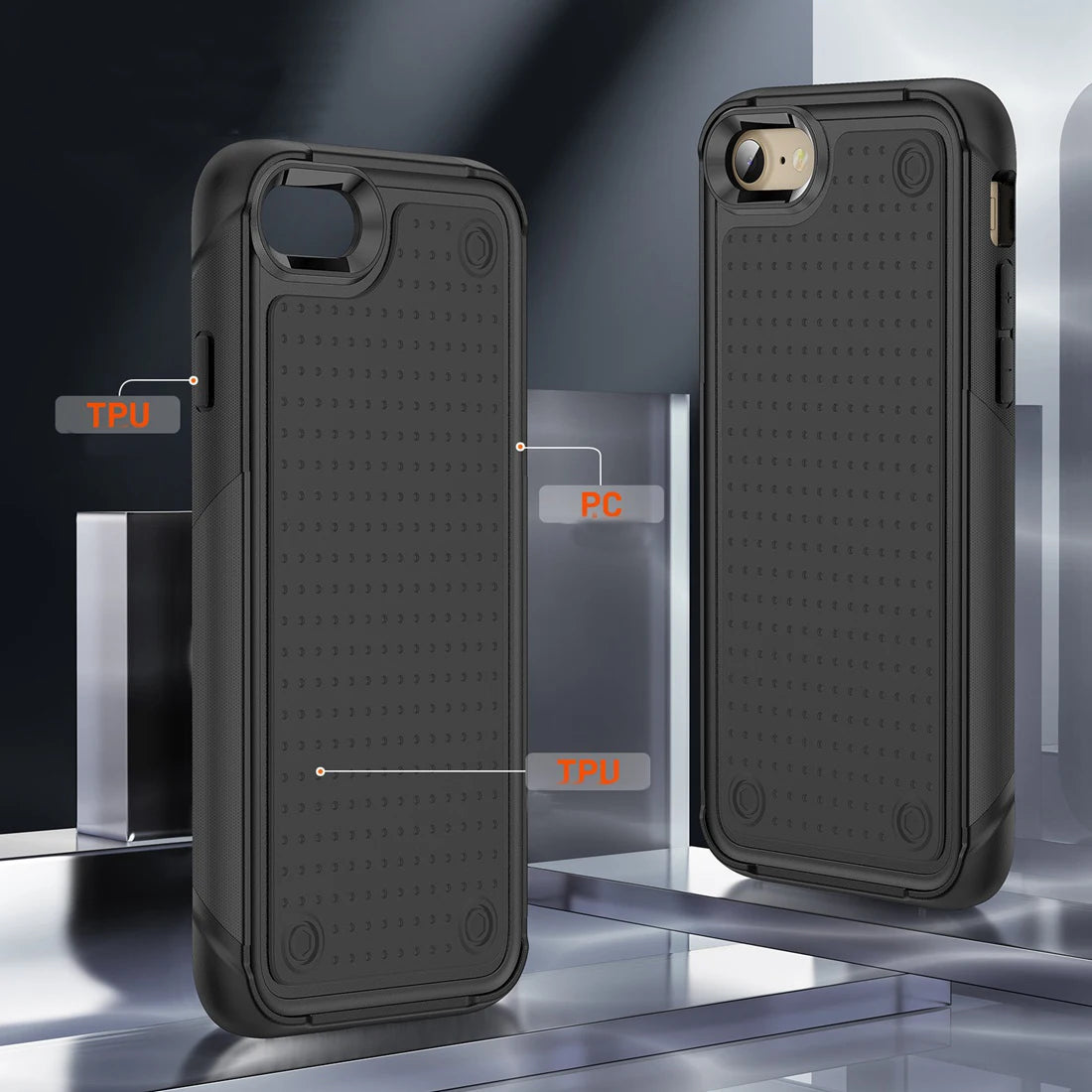 Fit iPhone SE 2020 2022 Case, Shockproof Durable Sturdy Slim Protective Case For iPhone 7/8,iPhone 7 Plus/8 Plus