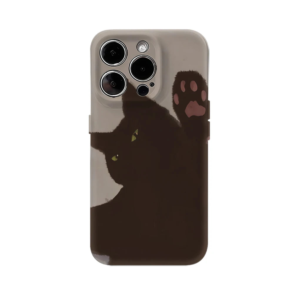 Black Cat Paws Out IPhone17 Must-Haves Phone Case for IPhone 17 16 15 14 13 12 Pro Max Plus Double-layer Back Cover