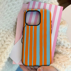 Orange & Sky Blue Hand IPhone17 Must-Haves Phone Case for IPhone 17 16 15 14 13 Pro Max Plus Double-layer Back Cover