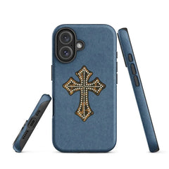 Luxury Cross Phone Case for iPhone 16 15 14 13 12 11 X XS XR XSMAX 7 8 Pro Max Plus Luxury Double-layer Back Cover