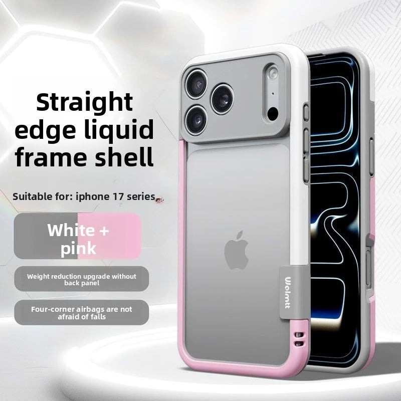 Colorful Soft Silicone Edge Bumper Frame Case For IPhone 17 Pro Max Air 16 15 14 Plus 13 12 5G Lens Protection  Shockproof Cover