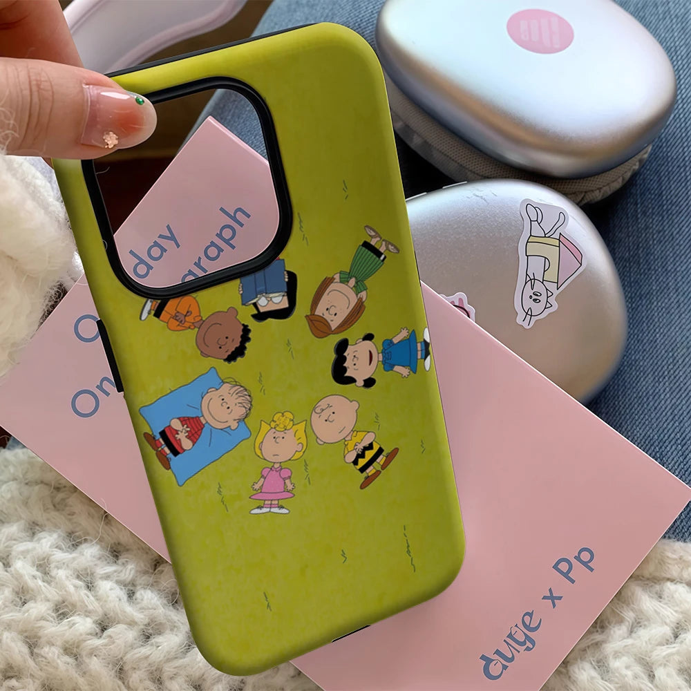 Little Person Wreath IPhone17 Must-Haves Phone Case for IPhone 17 16 15 14 13 12 Pro Max Plus Double-layer Back Cover