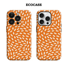 Whimsical Orange Pattern IPhone17 Must-Haves Phone Case for IPhone 17 16 15 14 13 12 11 Pro Max Plus Double-layer Back Cover