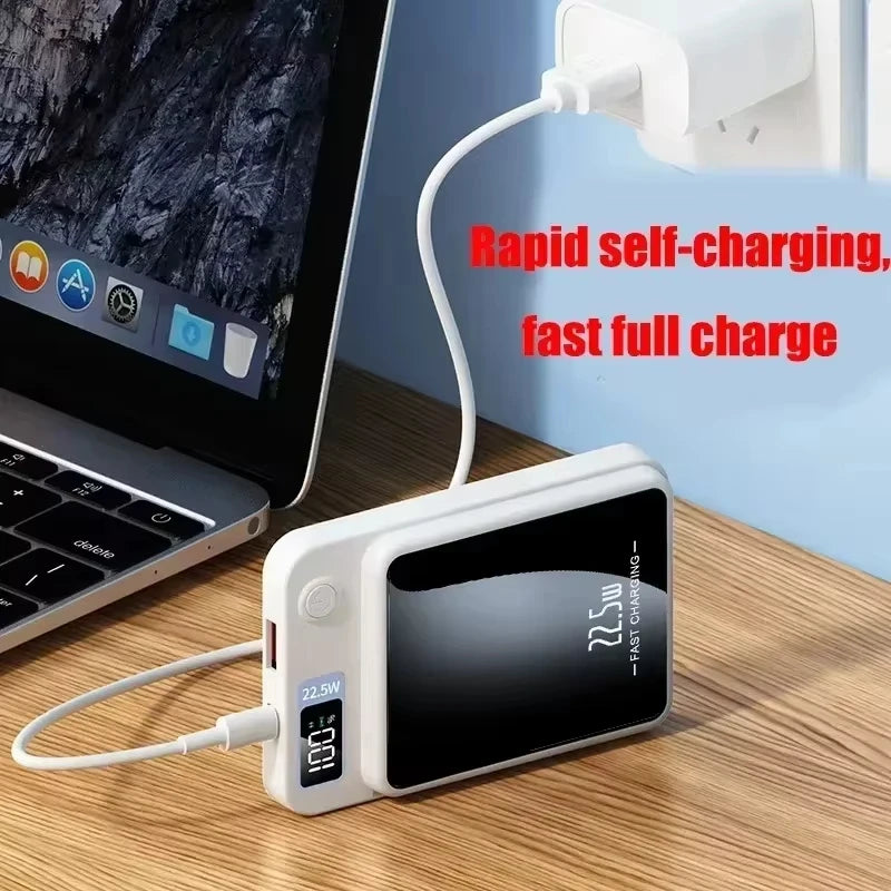 200000mAh Magnetic Power Bank Wireless Fast Charger for Magsafe Portable Auxiliary Battery Pack For iPhone Samsung Huawei