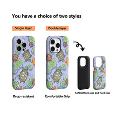 Pond Turtle Dream IPhone17 Must-Haves Phone Case for IPhone 17 16 15 14 13 12 Pro Max Plus Double-layer Back Cover