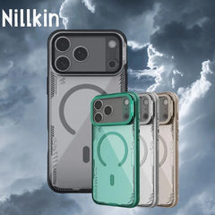 Nillkin For iPhone 17 Pro max / 17 Pro Case Iceblade Prop Magnetic Privacy Lens Camera Protect Cover with Stand Phone Case