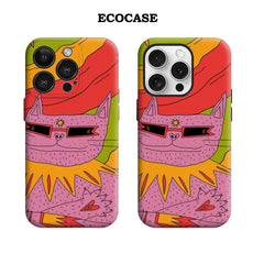 Groovy Cat IPhone17 Must-Haves Phone Case for IPhone 17 16 15 14 13 12 11 Pro Max Plus Double-layer Back Cover