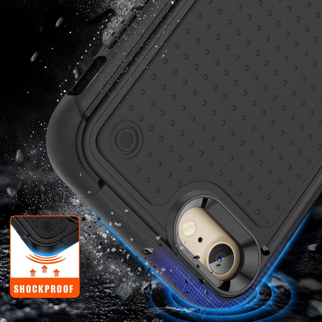 Fit iPhone SE 2020 2022 Case, Shockproof Durable Sturdy Slim Protective Case For iPhone 7/8,iPhone 7 Plus/8 Plus