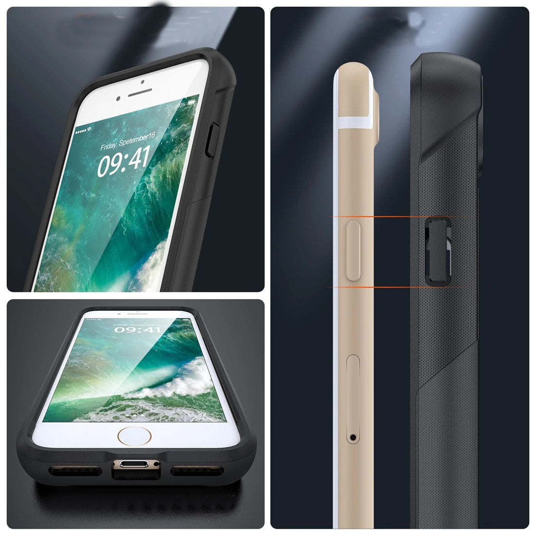 Fit iPhone SE 2020 2022 Case, Shockproof Durable Sturdy Slim Protective Case For iPhone 7/8,iPhone 7 Plus/8 Plus