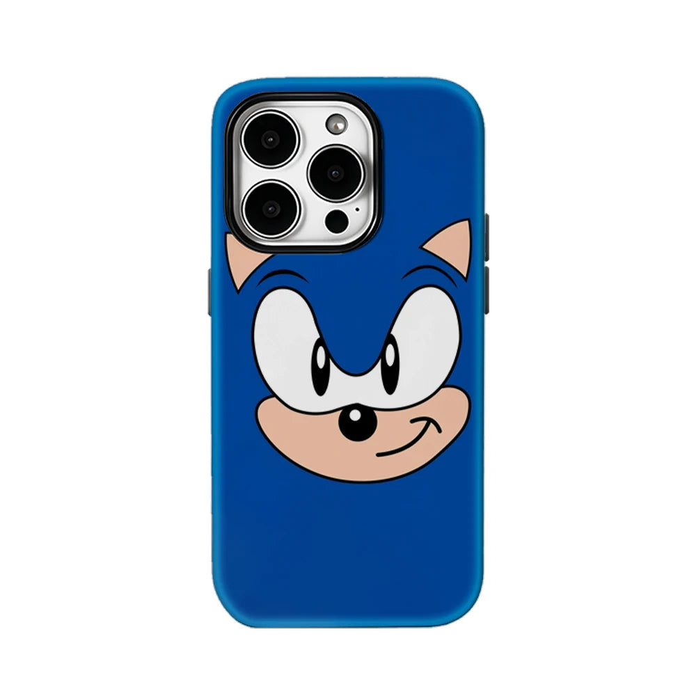 Sonic The Hedgehog Face IPhone17 Must-Haves Phone Case for IPhone 17 16 15 14 13 Pro Max Plus Double-layer Back Cover