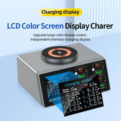 140W Smart Quick Charger 8-Port USB Fast Charging Station for Multiple Android Phone Travel Home Office Party Hotel Restaurant