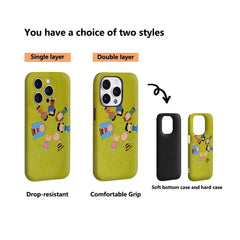 Little Person Wreath IPhone17 Must-Haves Phone Case for IPhone 17 16 15 14 13 12 Pro Max Plus Double-layer Back Cover