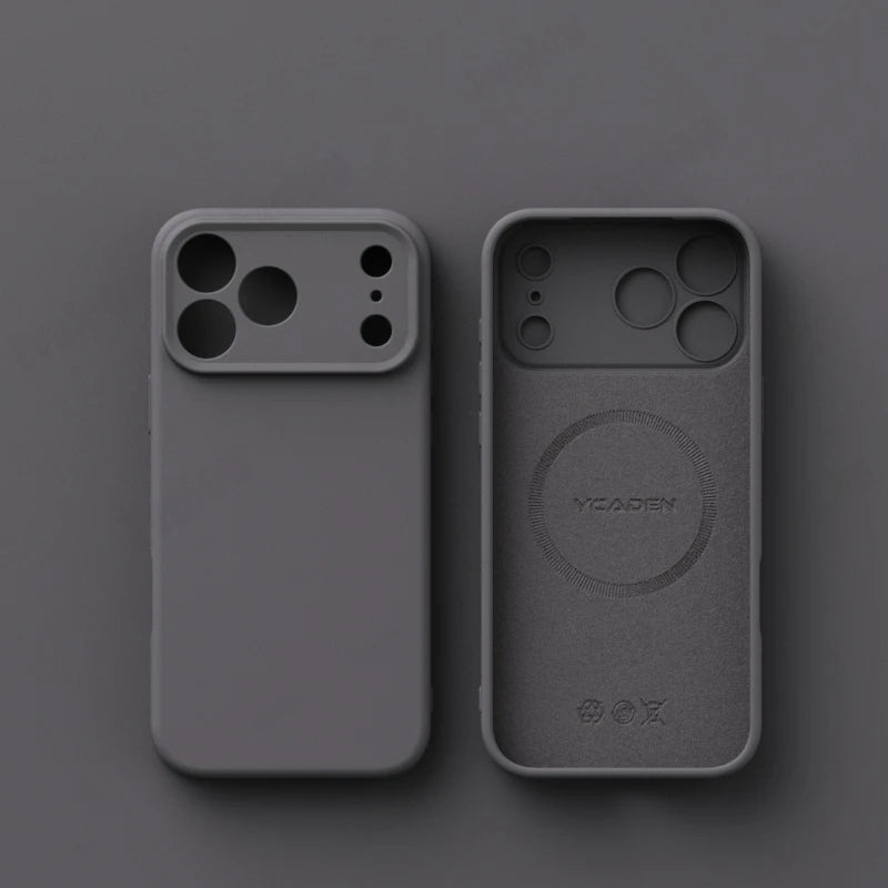 Matte Skin Liquid Silicone Case for Iphone 17 Pro Max Magnetic Magsafe Wireless Charging Candy Bumper for Iphone 17 Air 17pro