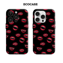 Vampire Lips Pattern IPhone17 Must-Haves Phone Case for IPhone 17 16 15 14 13 12 Pro Max Plus Double-layer Back Cover