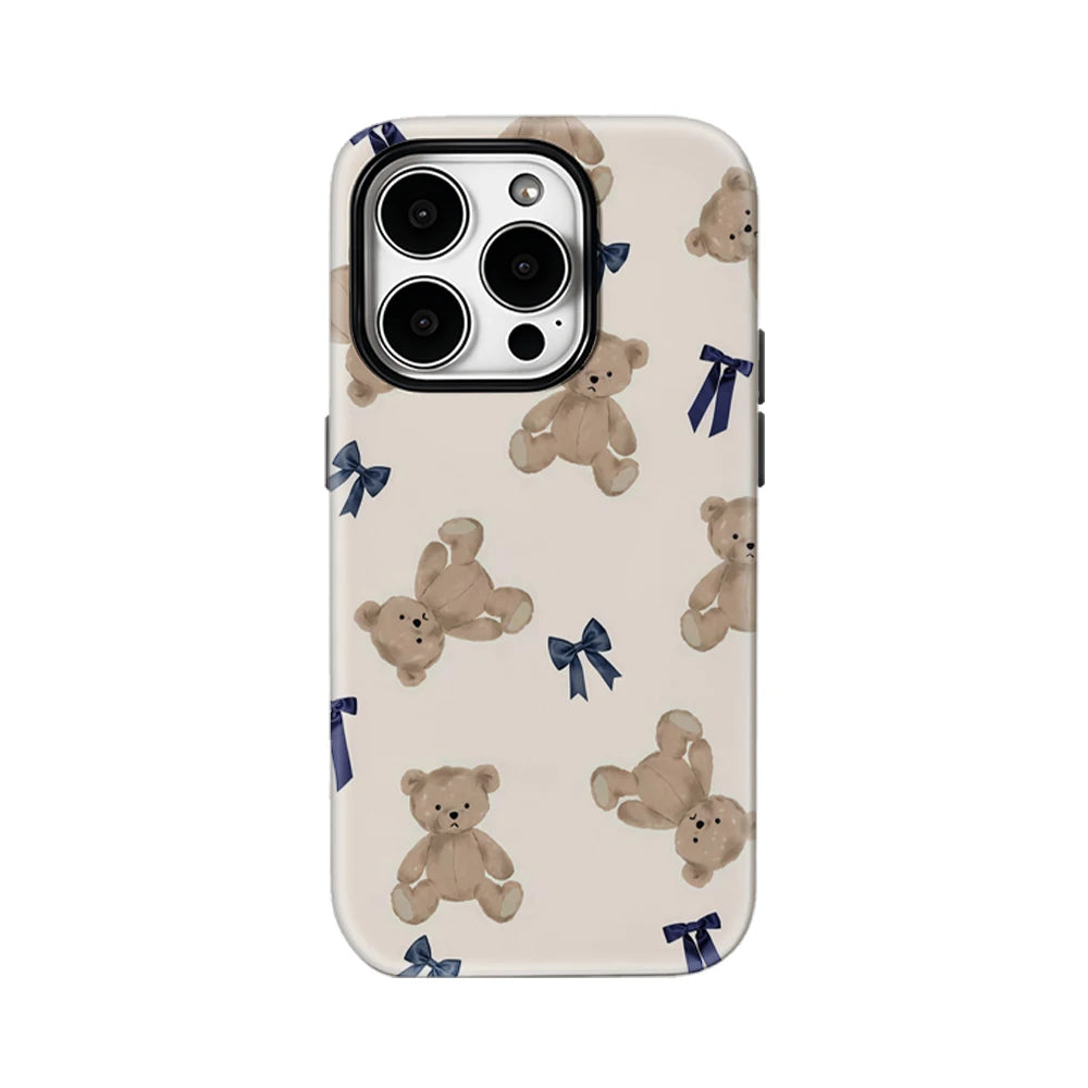 Teddy Bears and Bows IPhone17 Must-Haves Phone Case for IPhone 17 16 15 14 13 12 11 Pro Max Plus Double-layer Back Cover