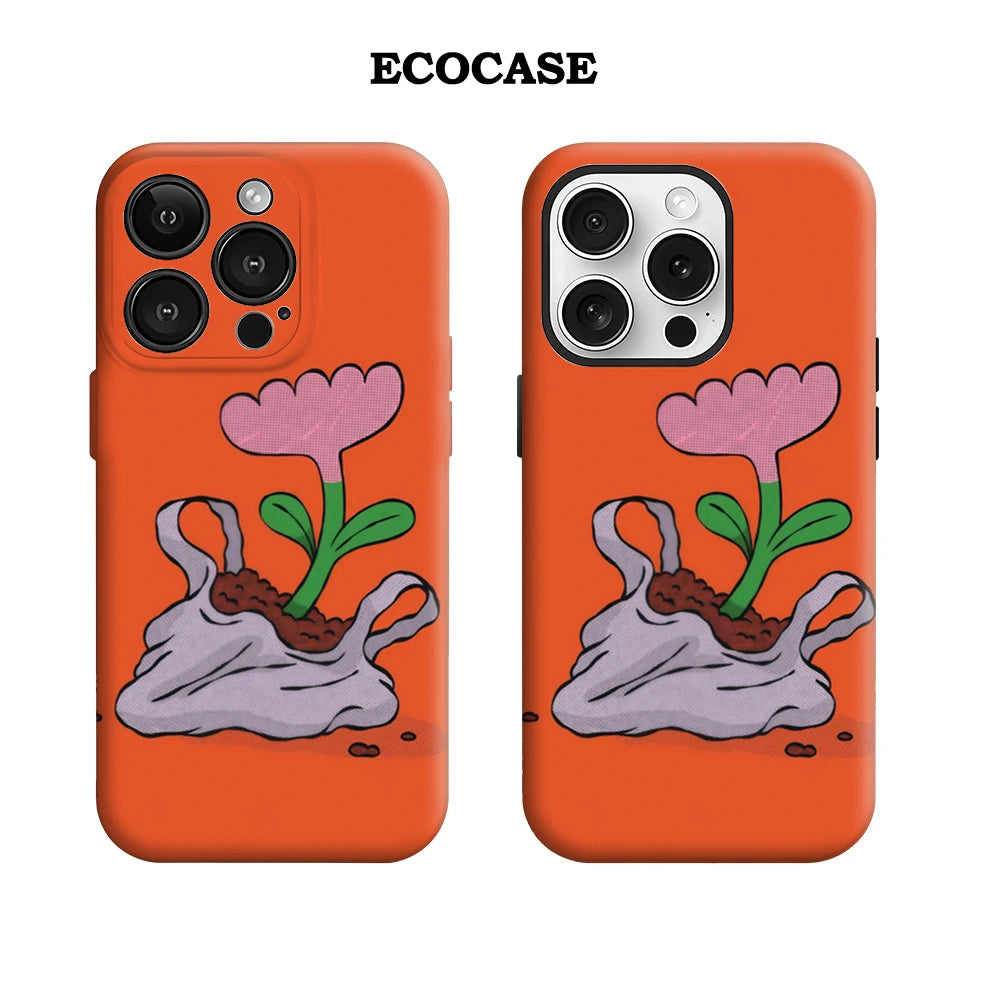 Flower in Plastic Bag IPhone17 Must-Haves Phone Case for IPhone 17 16 15 14 13 12 Pro Max Plus Double-layer Back Cover