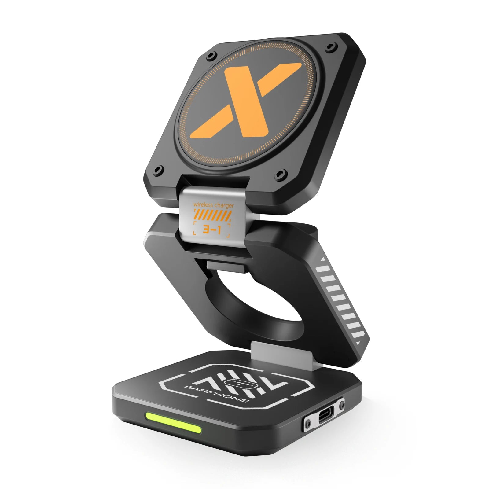 30W 3 in 1 Foldable Charging Station Fast Magnetic Wireless Charger Stand for iPhone 15 14 13 12 Apple Watch 8 7 6 Airpods Pro