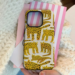 Cheetah Pattern IPhone17 Must-Haves Phone Case for IPhone 17 16 15 14 13 12 11 Pro Max Plus Double-layer Back Cover