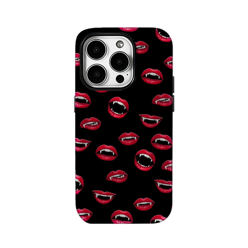 Vampire Lips Pattern IPhone17 Must-Haves Phone Case for IPhone 17 16 15 14 13 12 Pro Max Plus Double-layer Back Cover