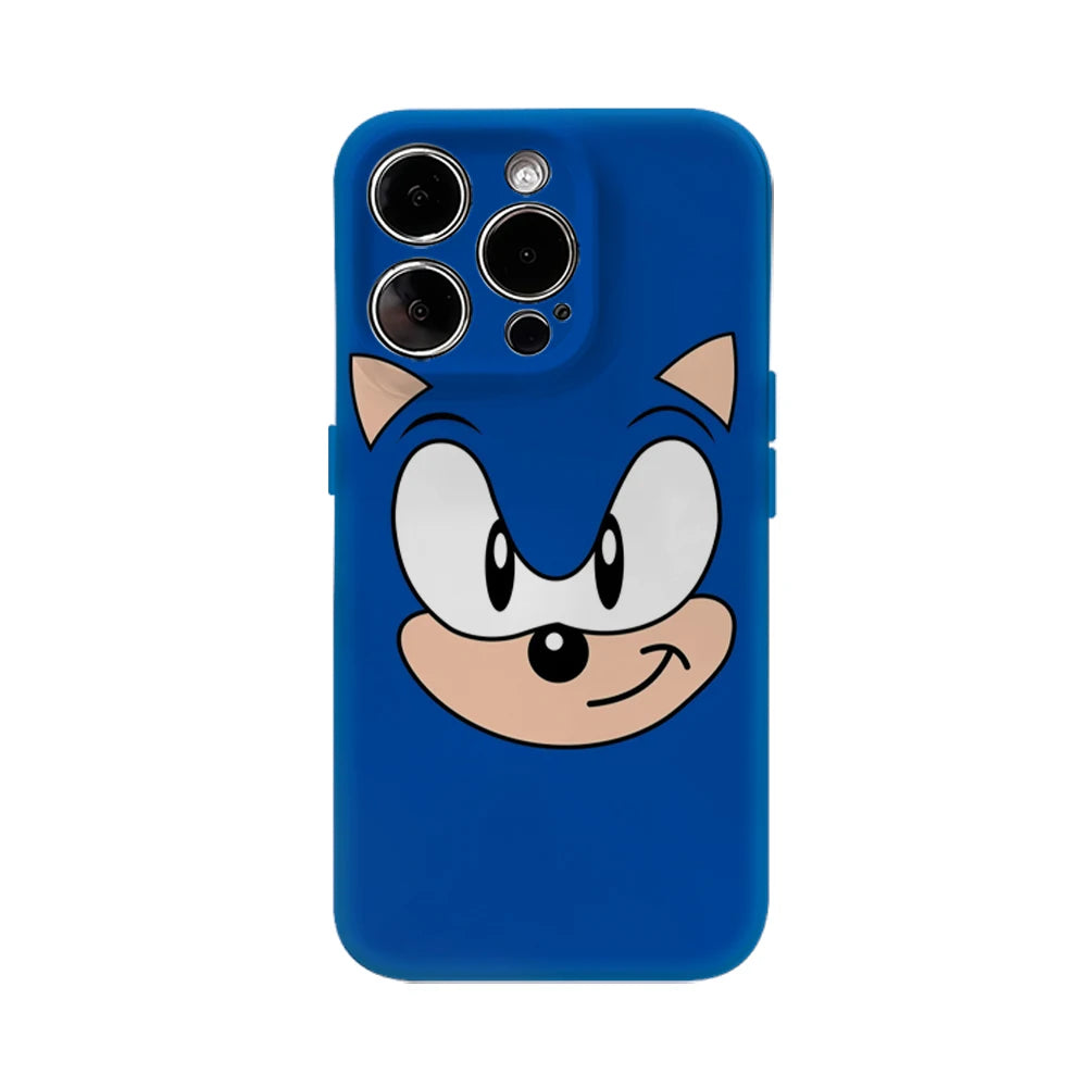 Sonic The Hedgehog Face IPhone17 Must-Haves Phone Case for IPhone 17 16 15 14 13 Pro Max Plus Double-layer Back Cover