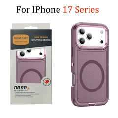 3in1 Heavy Military Otter Armor Box Shockproof Phone Case for iPhone 17 Air 16 15 14 Pro Max For Magsafe Wireless Charging Cover