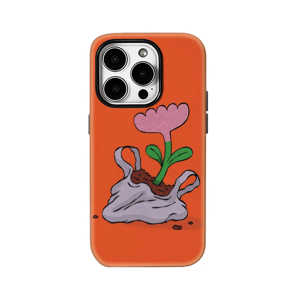 Flower in Plastic Bag IPhone17 Must-Haves Phone Case for IPhone 17 16 15 14 13 12 Pro Max Plus Double-layer Back Cover