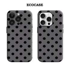 Classic Black Polka Dots IPhone17 Must-Haves Phone Case for IPhone 17 16 15 14 13 12 11 Pro Max Plus Double-layer Back Cover